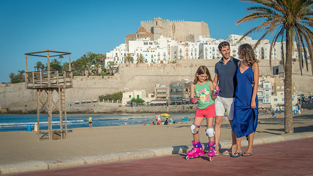 Familia en la playa