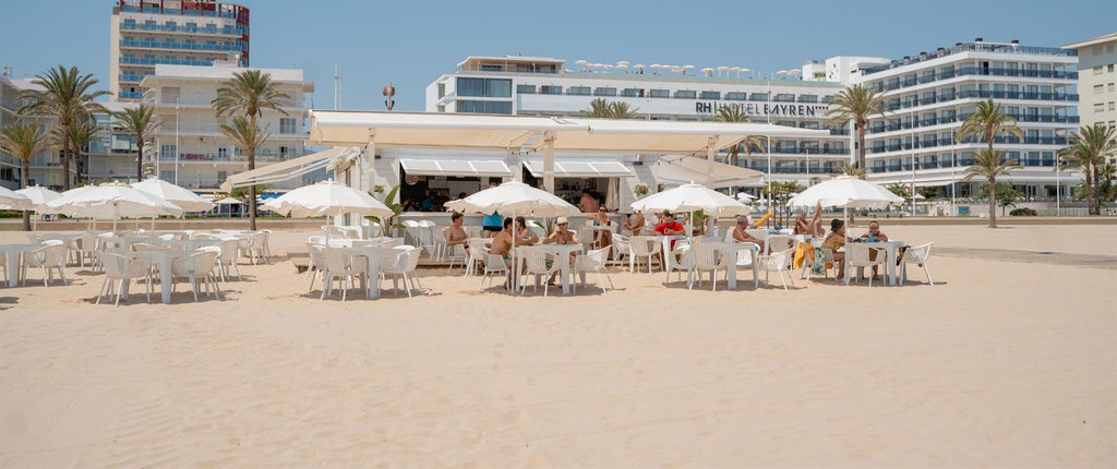 Terraza en la playa
