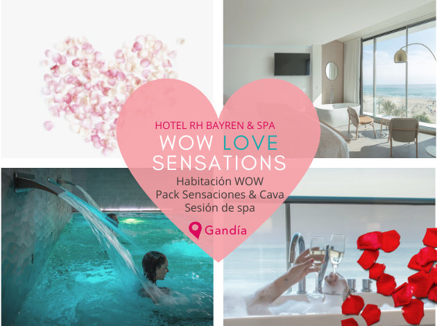 Habitación romántica con vistas al mar en el Hotel RH Bayren &amp; Spa en Gandía