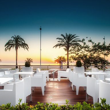 Terraza atardecer